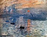Claude Monet Impression Sunrise painting